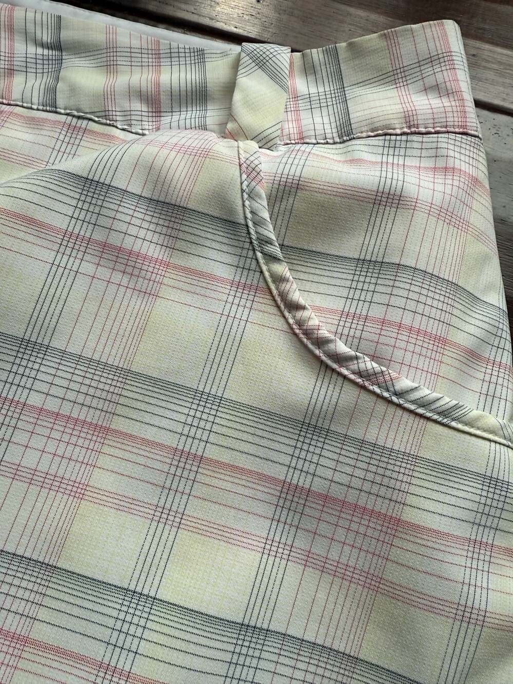 Nike Golf Women's Plaid Dri-FIT Skort in White and Pink - Picture 4 of 9